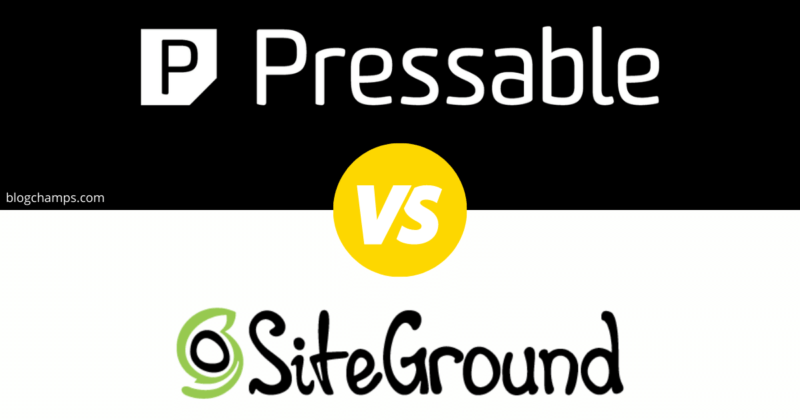 SiteGrounds vs Pressable WordPress hosting comparison