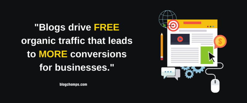 Your first blog post is the stepping stone for more organic traffic and overall conversions.