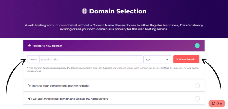 Enter your art blog domain name to proceed with the HostArmada checkout process.